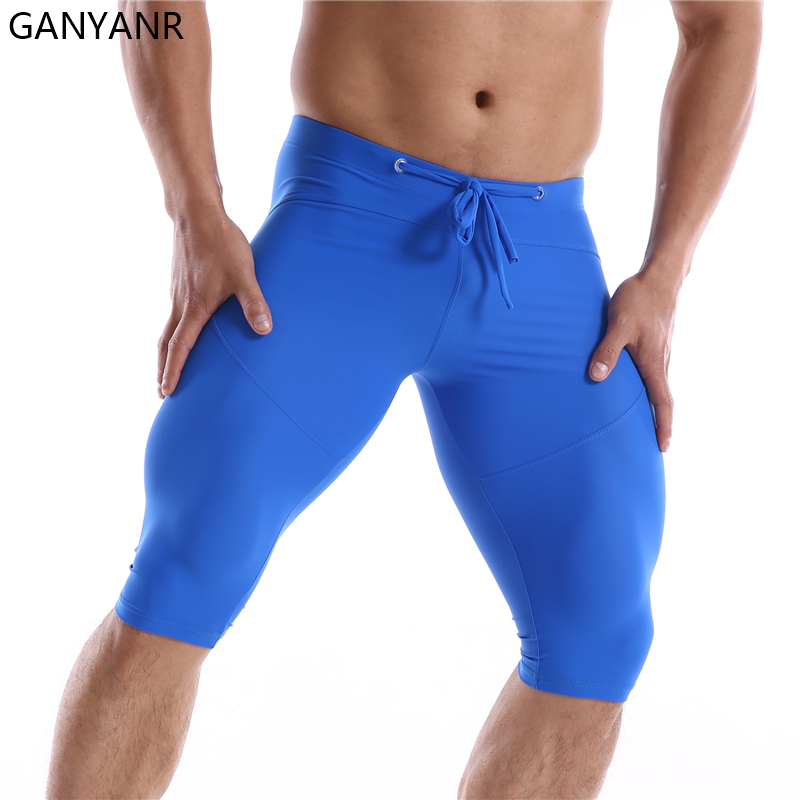 GANYANR-طماق ضغط للرجال ، ملاب - مراجعة Compression Shorts Athletes وسعره
