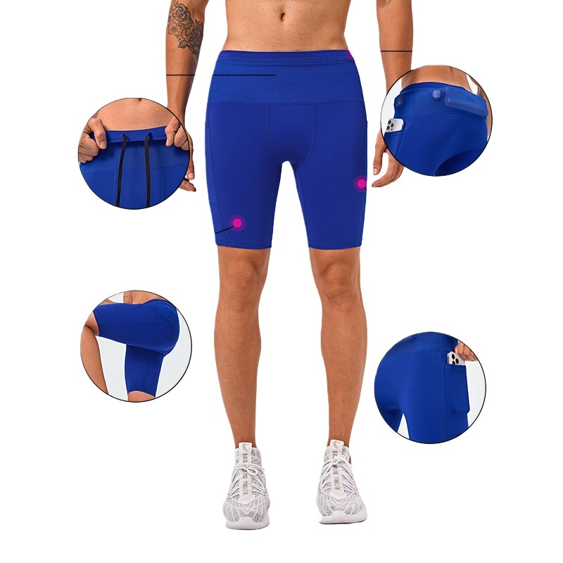 شورت رياضي ضيق للرجال مع جيوب  - مراجعة Compression Shorts Athletes وسعره